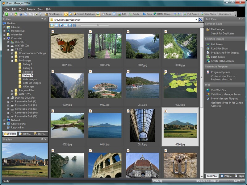 Click to view Photo Manager 2010 Professional 2.0 screenshot